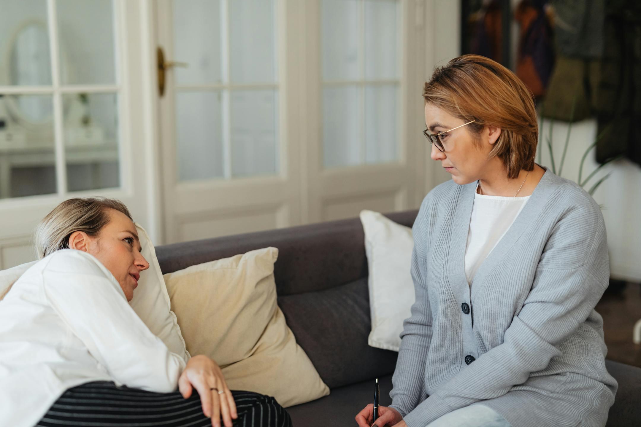 Cognitive Analytica counselor listening to her client during an individual counseling session in Lebanon, offering empathy and professional support.