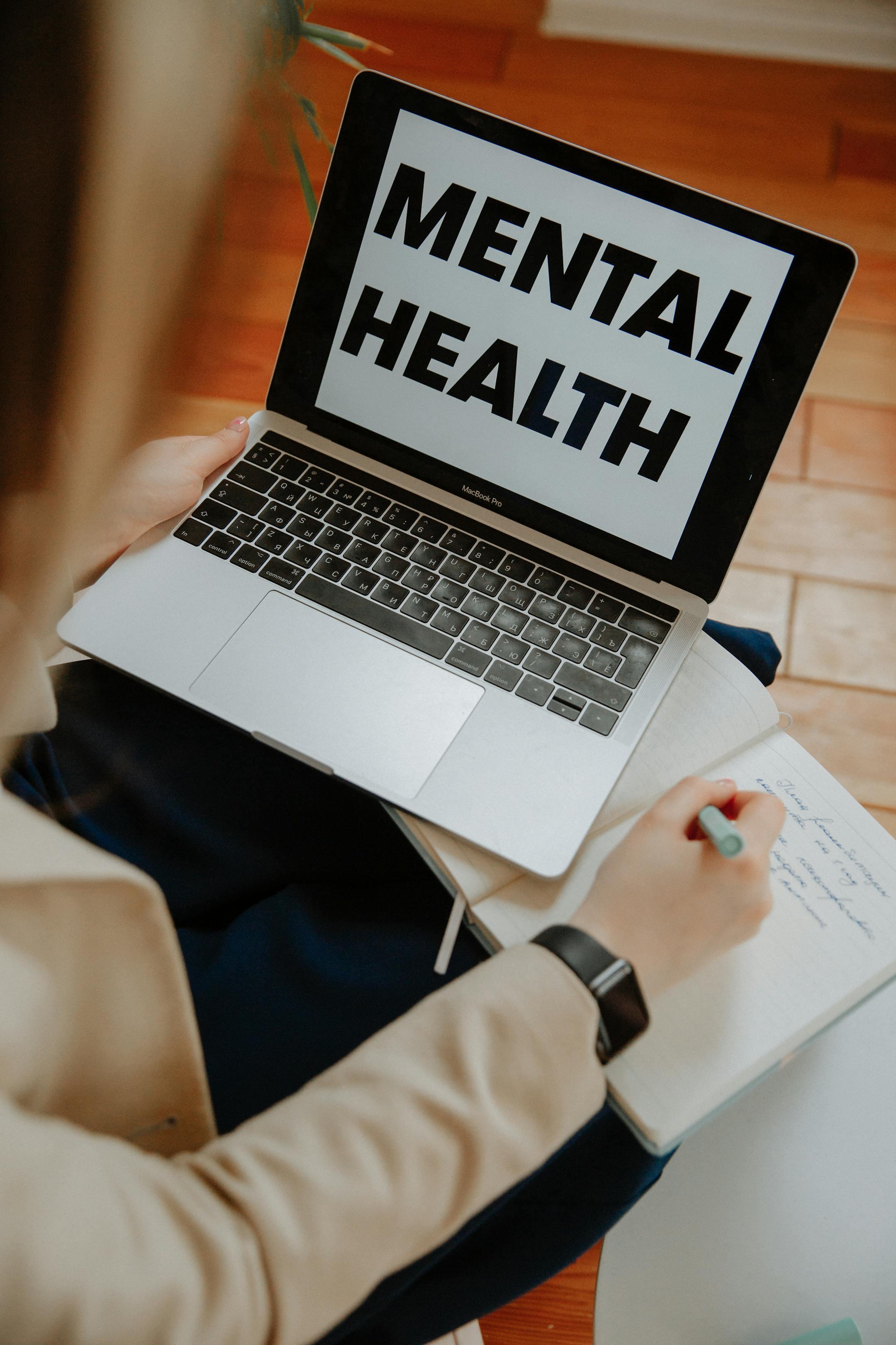 A woman engaging in an online mental health session on her laptop, symbolizing accessibility, connection, and professional care — Cognitive Analytica, Lebanon