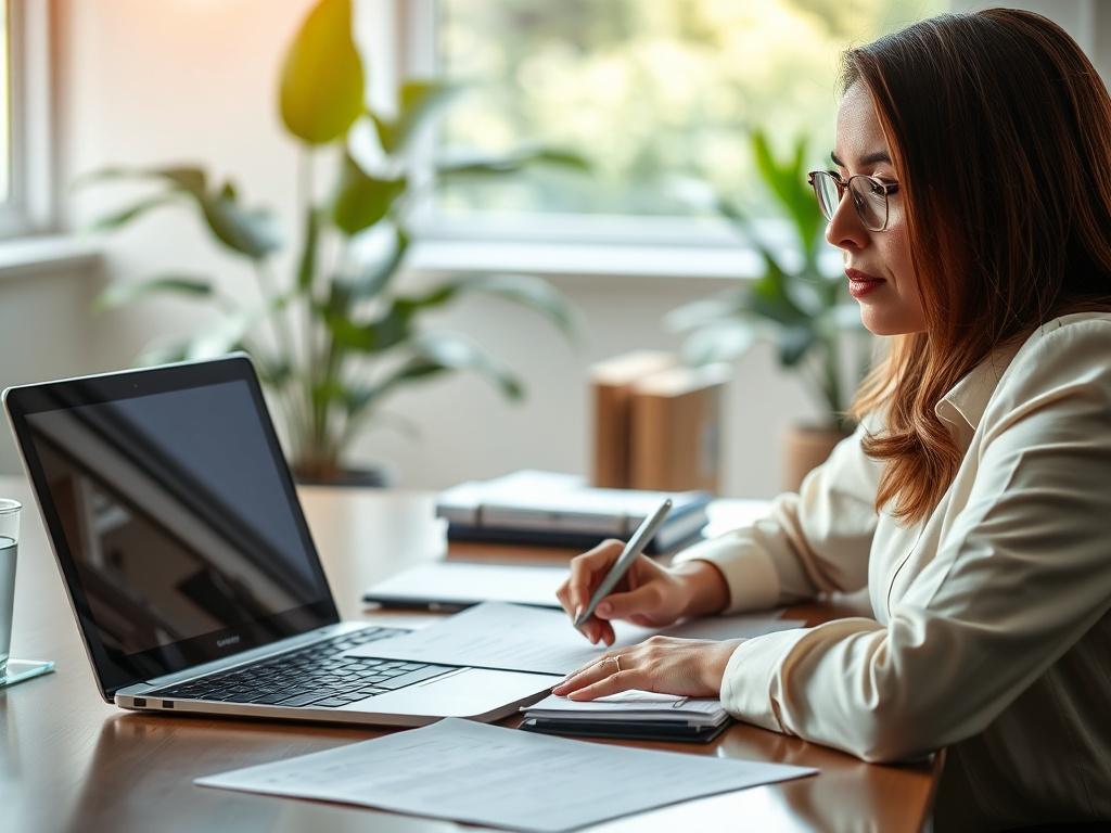Close up shot of a professional consultant sitting at a