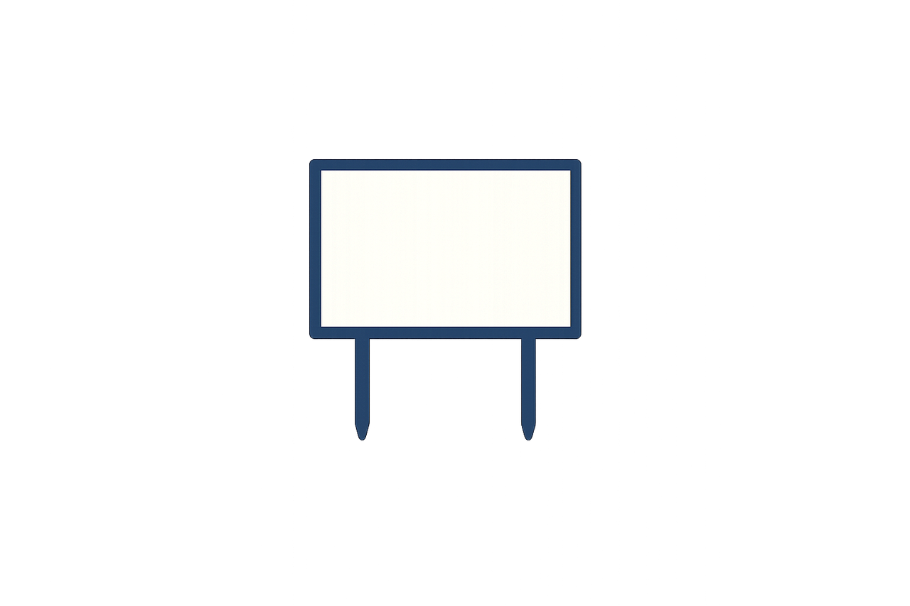 Lawn sign icon