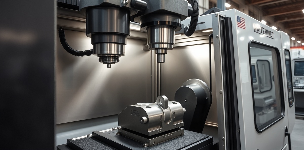 CNC milling machine in operation