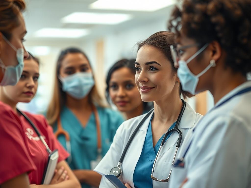 A hyper realistic close up shot of a diverse group