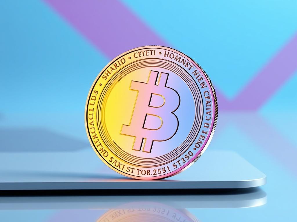 A realistic high resolution of a vibrant crypto meme coin