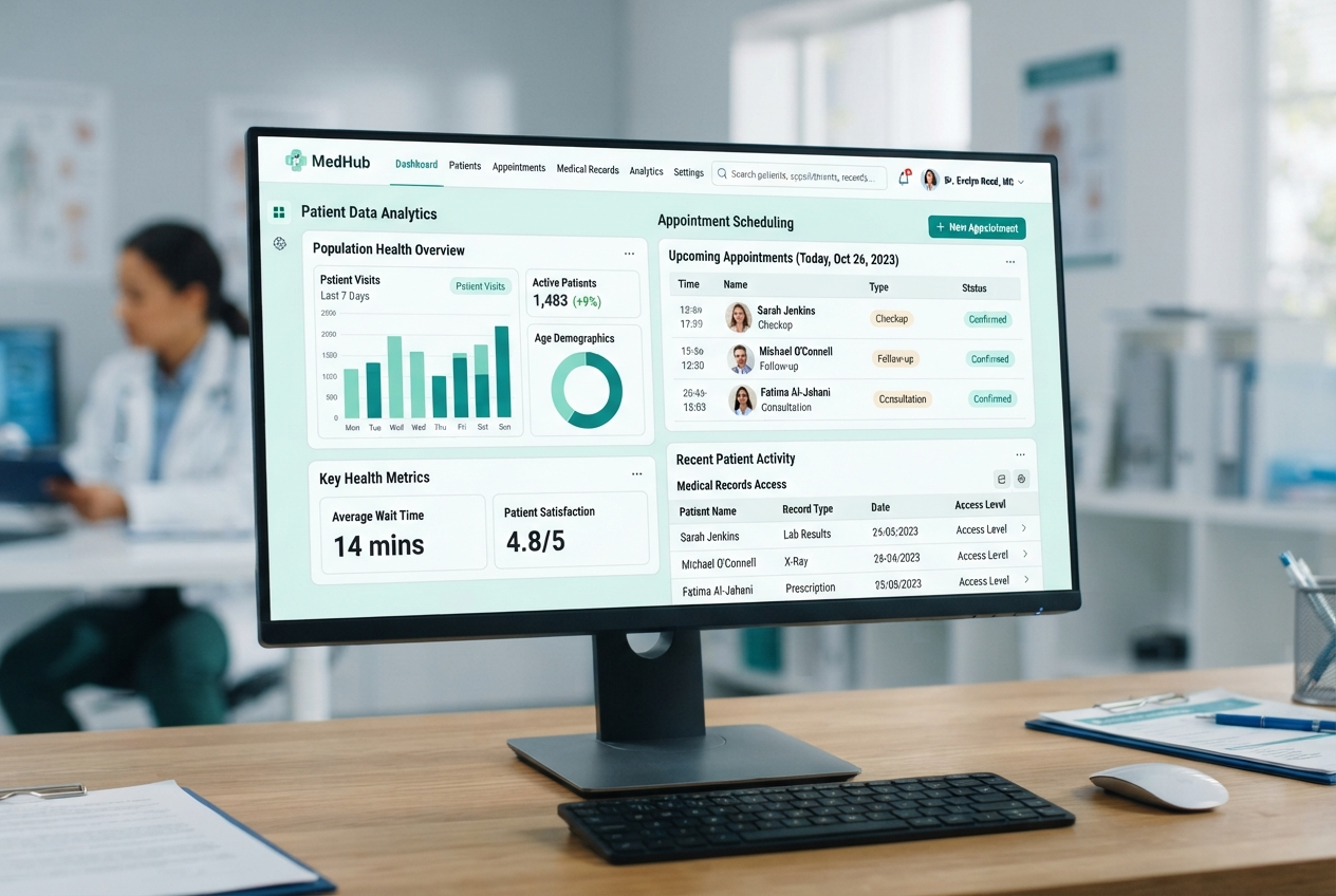 AppForge Health healthcare software dashboard