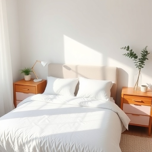 Quarto limpo e organizado