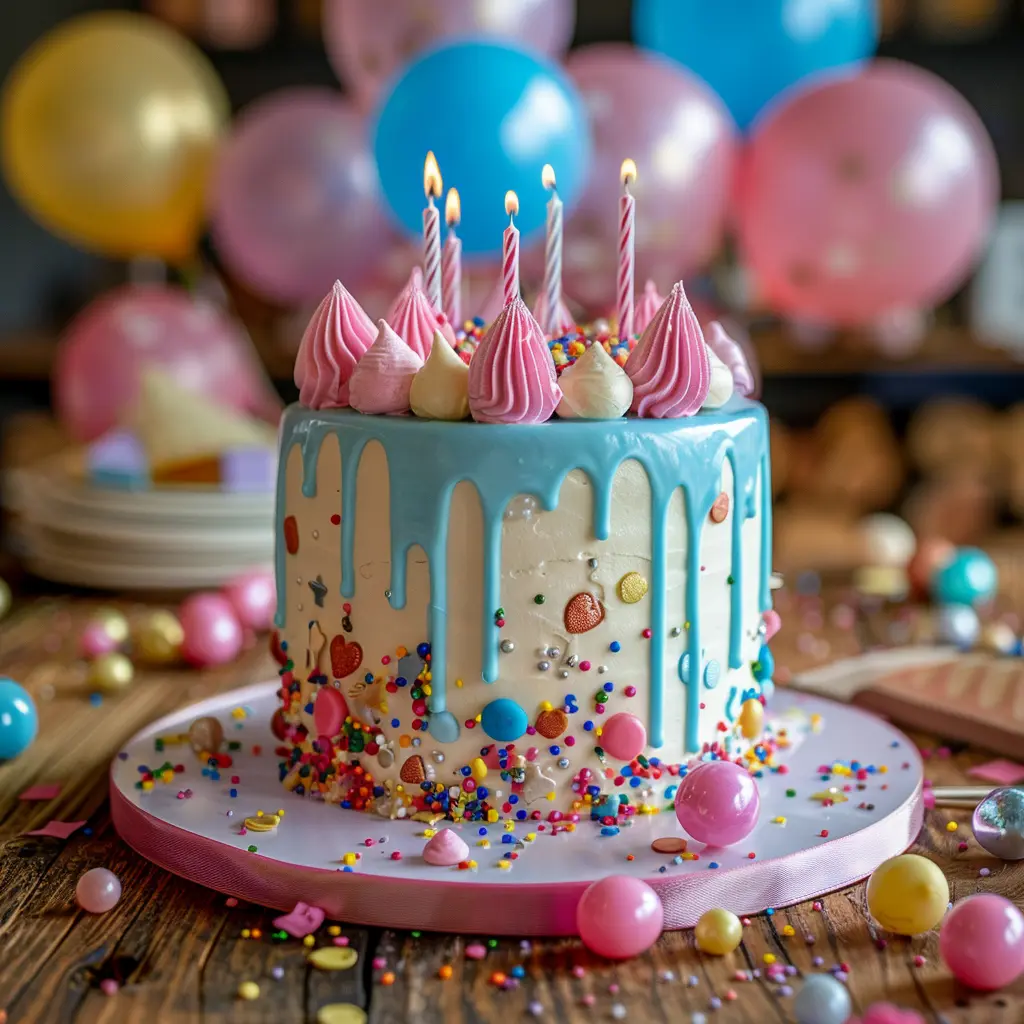 Colorful Birthday Cake