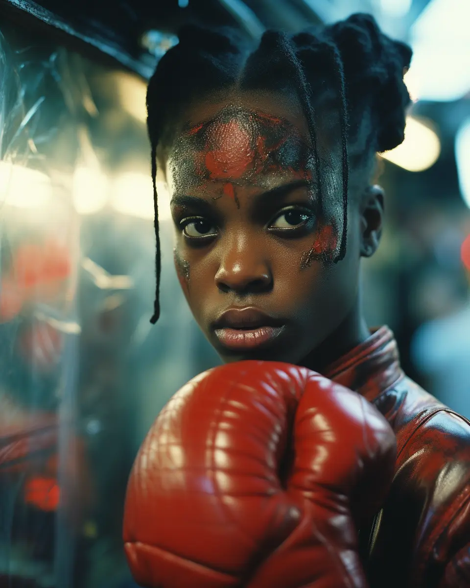 Female Boxer Portrait