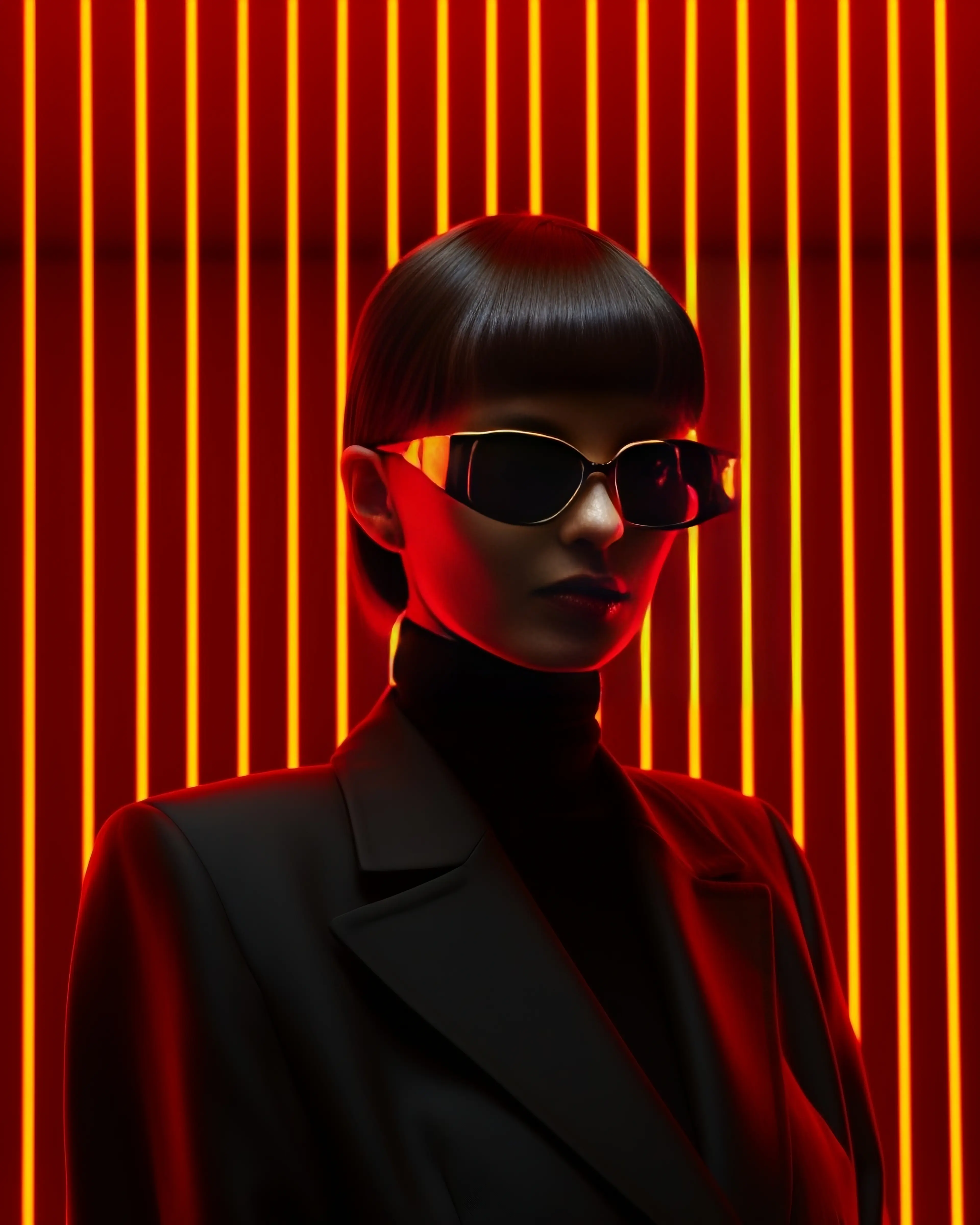 Minimalist Spy Portrait