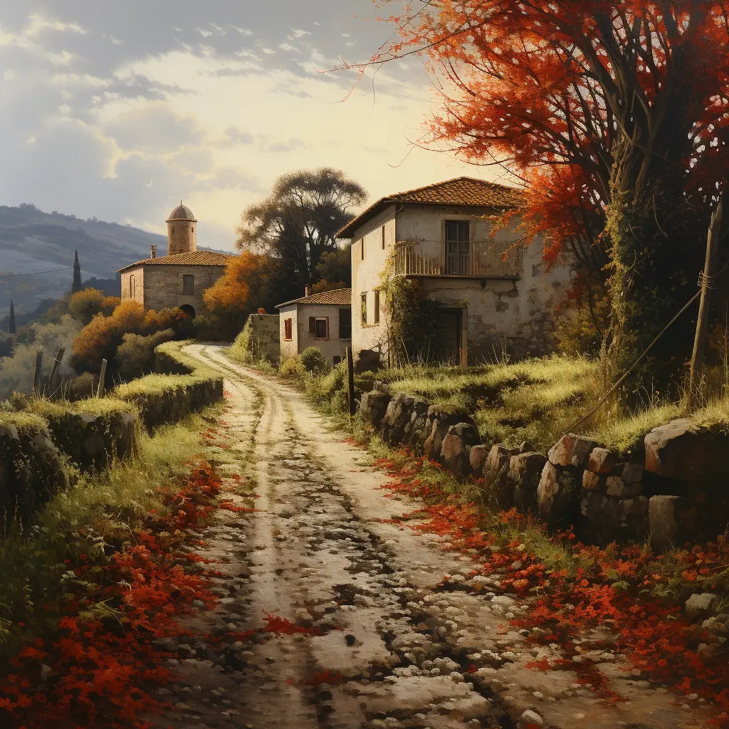 Autumn Italian Village One