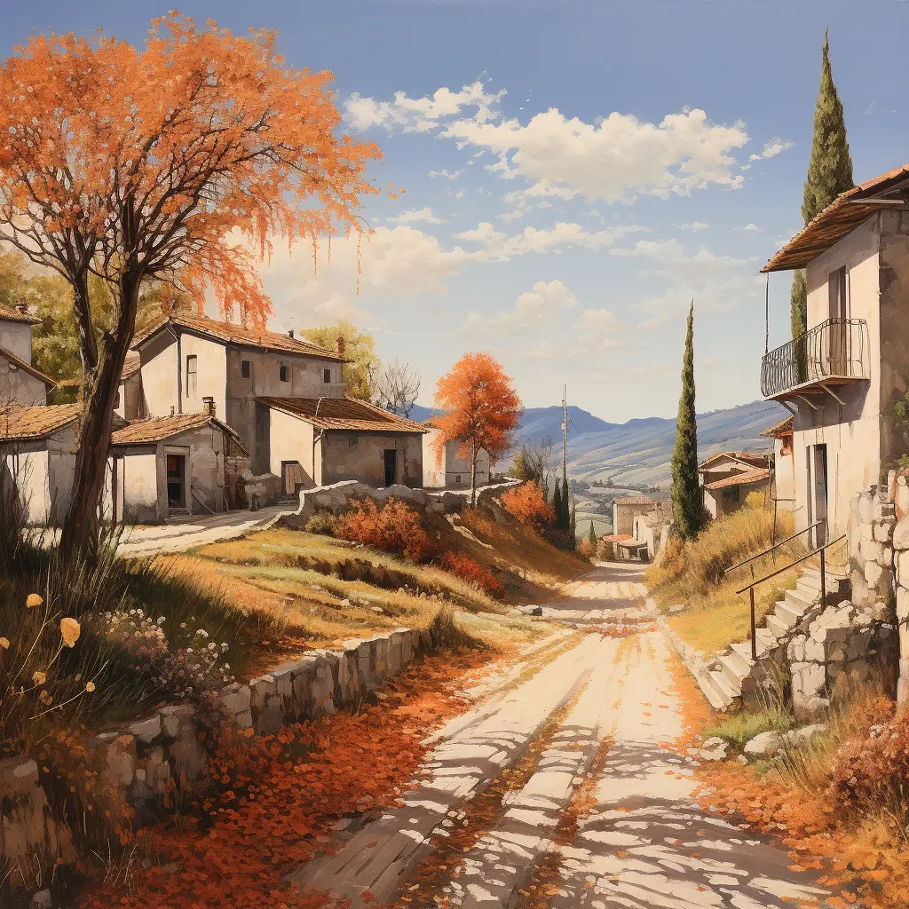 Autumn Italian Village Two