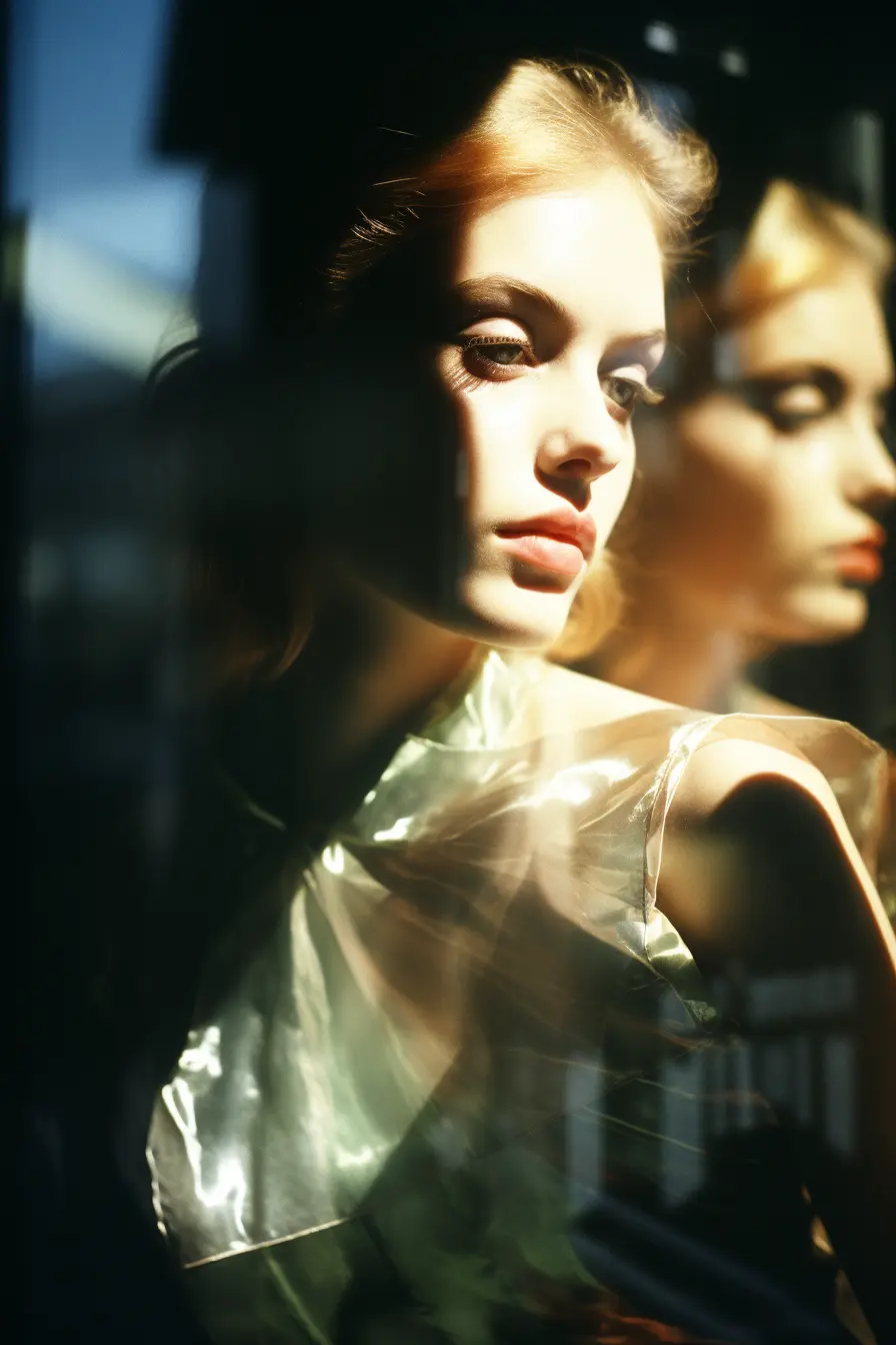 Double Exposure Woman Two