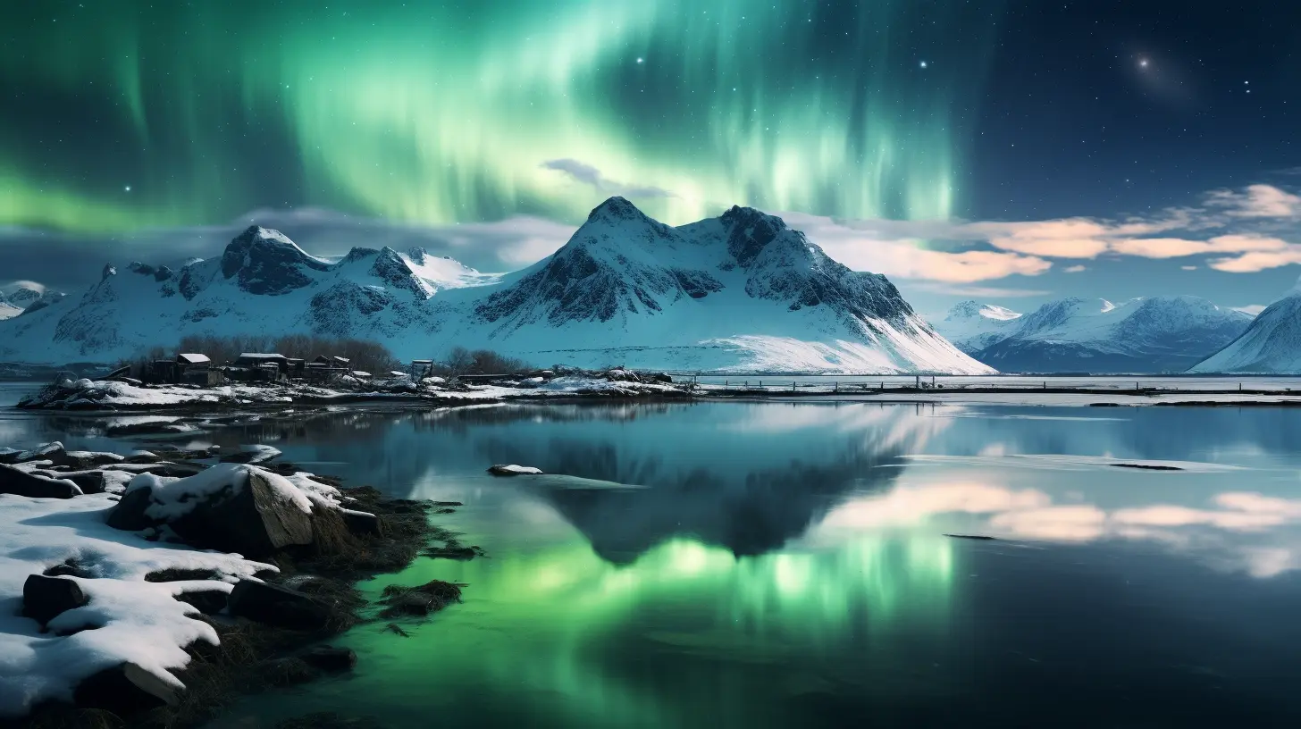 Northern Lights Landscape