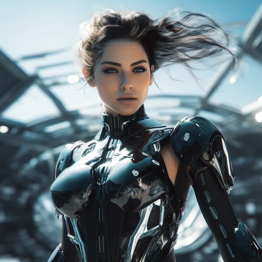 Cyborg Warrior Portrait