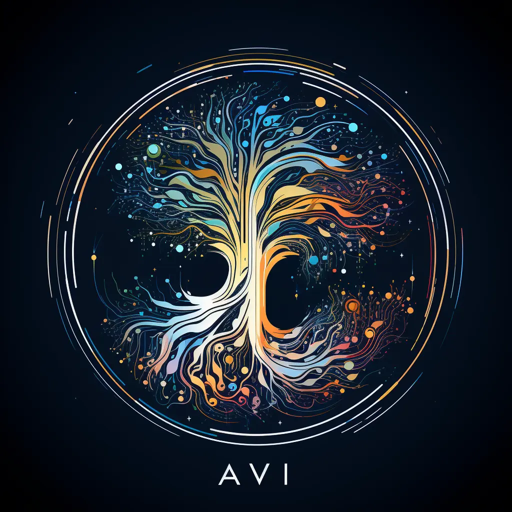 Digital Tree Emblem Gold