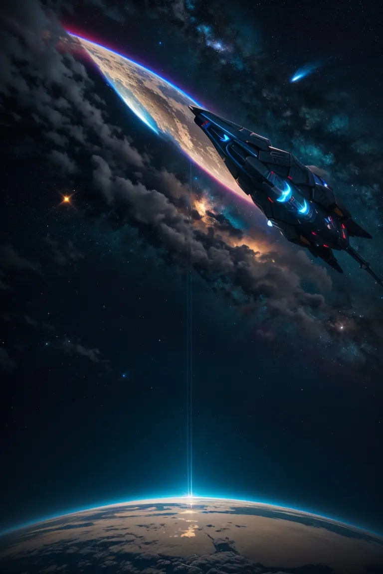 Starlink Over Earth