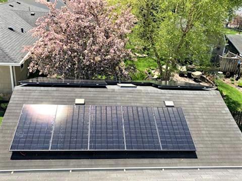 Image of the best residential solar panel installation in California.
