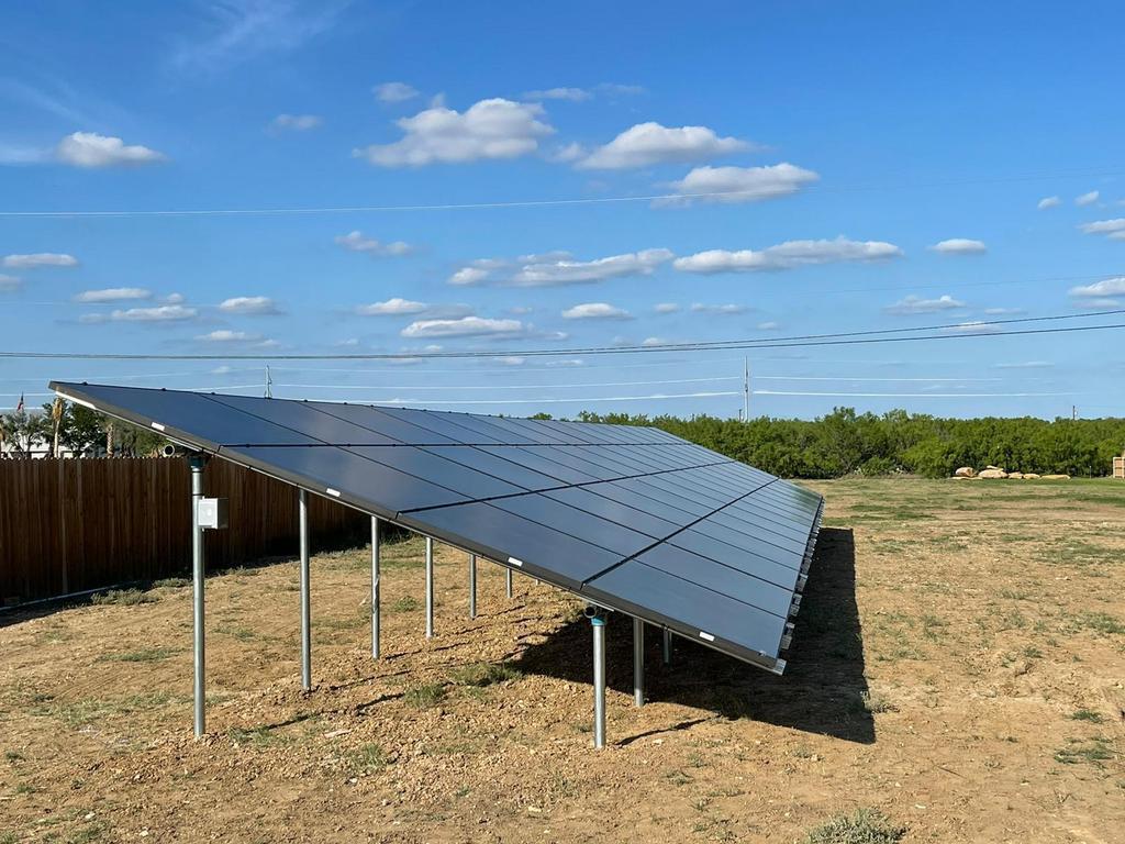 Image of green home systems inc residential solar panel installation in California.