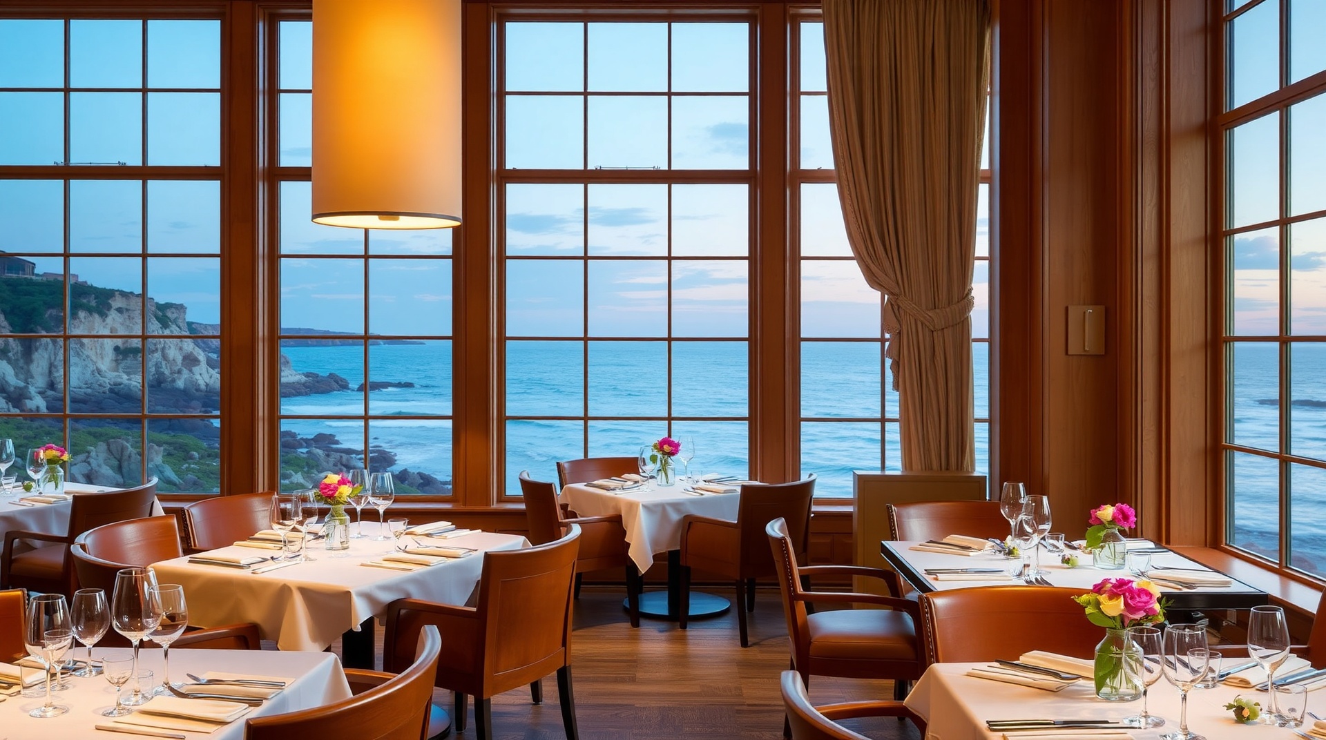 Elegant restaurant dining room