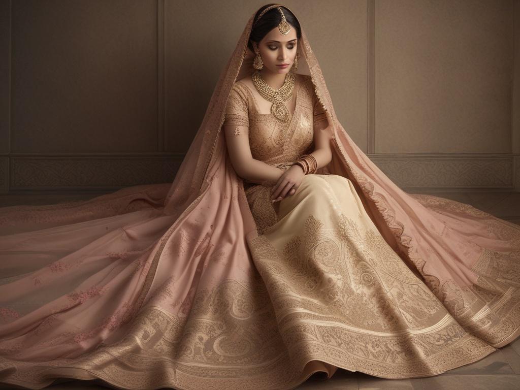 lehenga, traditional attire, elegant design