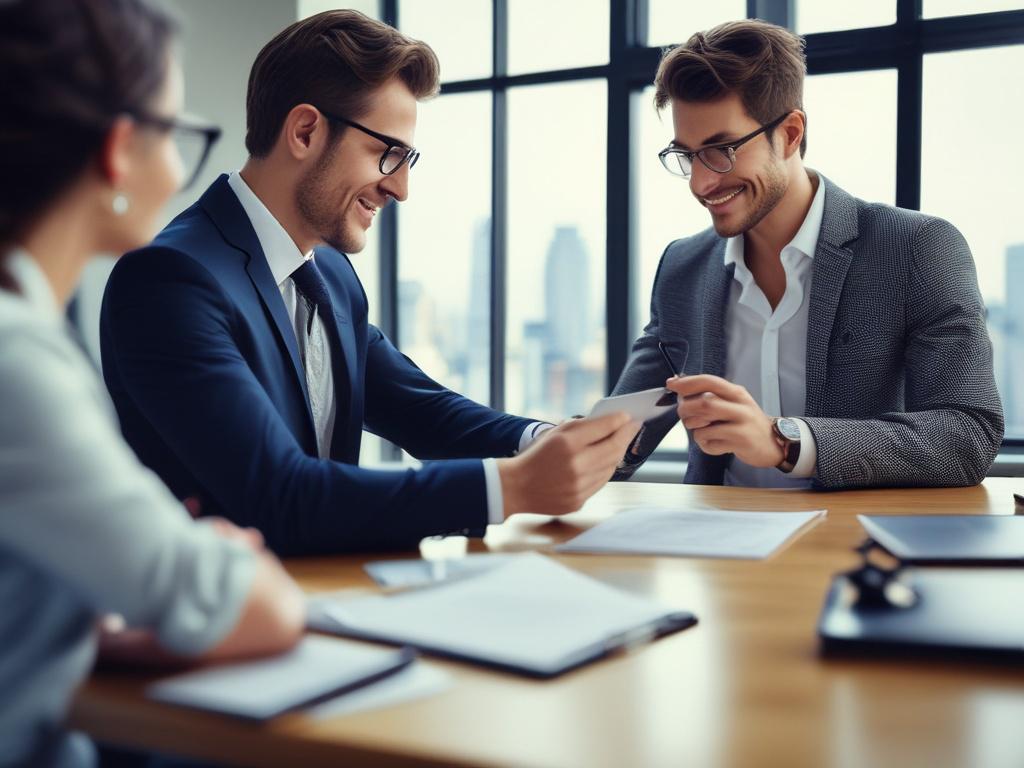 A close up shot of a financial advisor discussing plans
