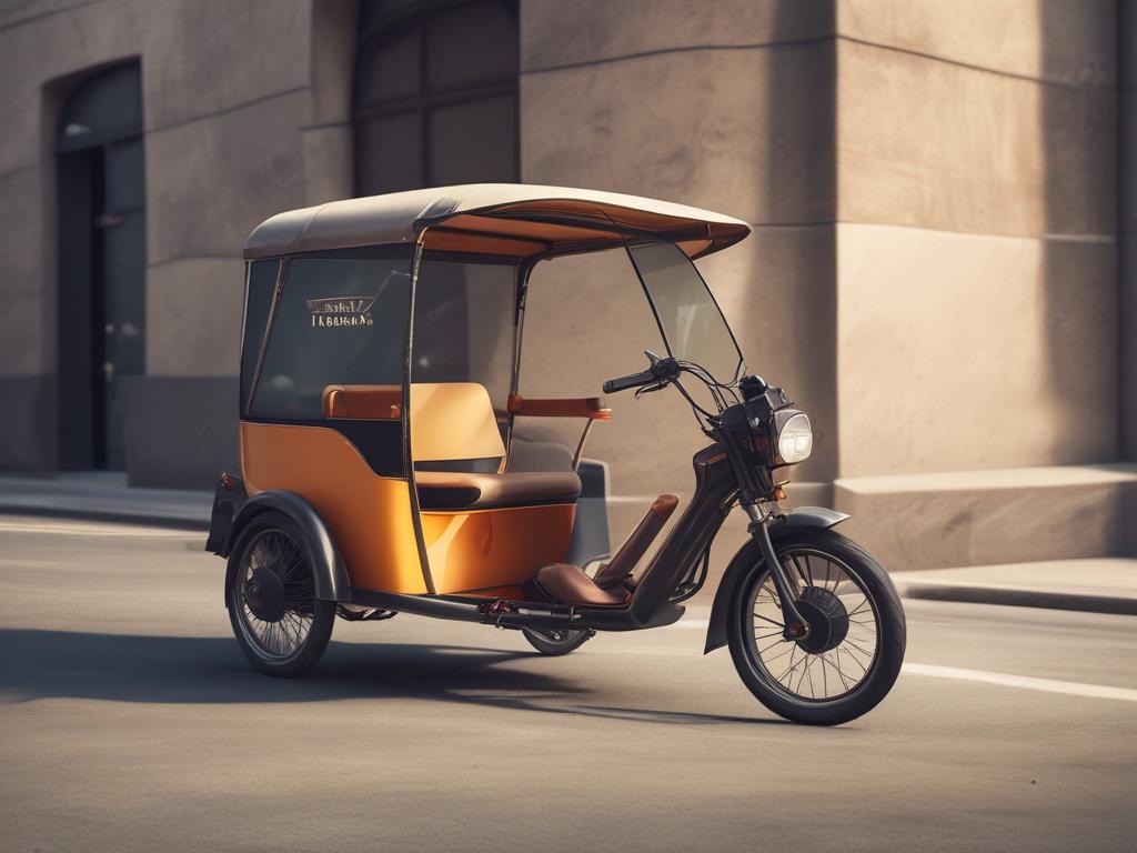 electric rickshaw, rental, fast charging, sustainable transportation