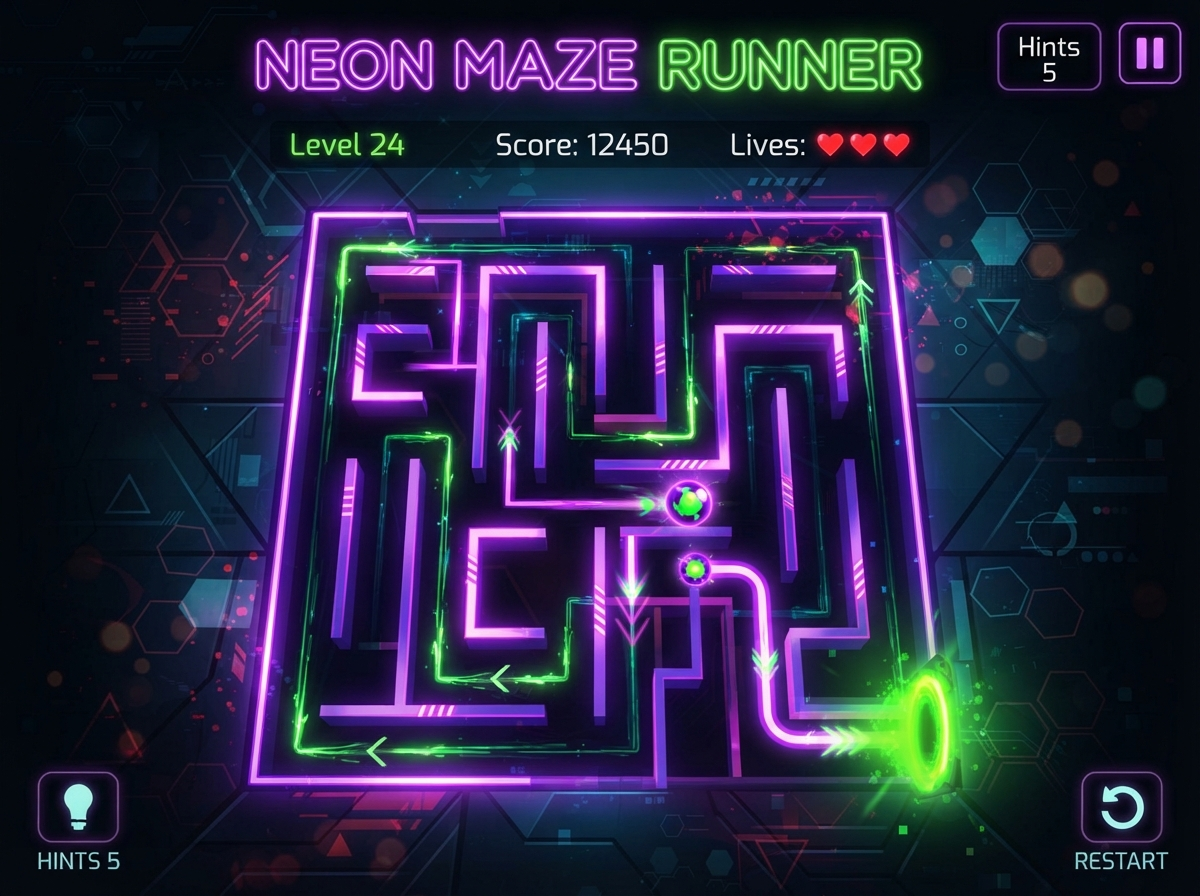 Neon Maze