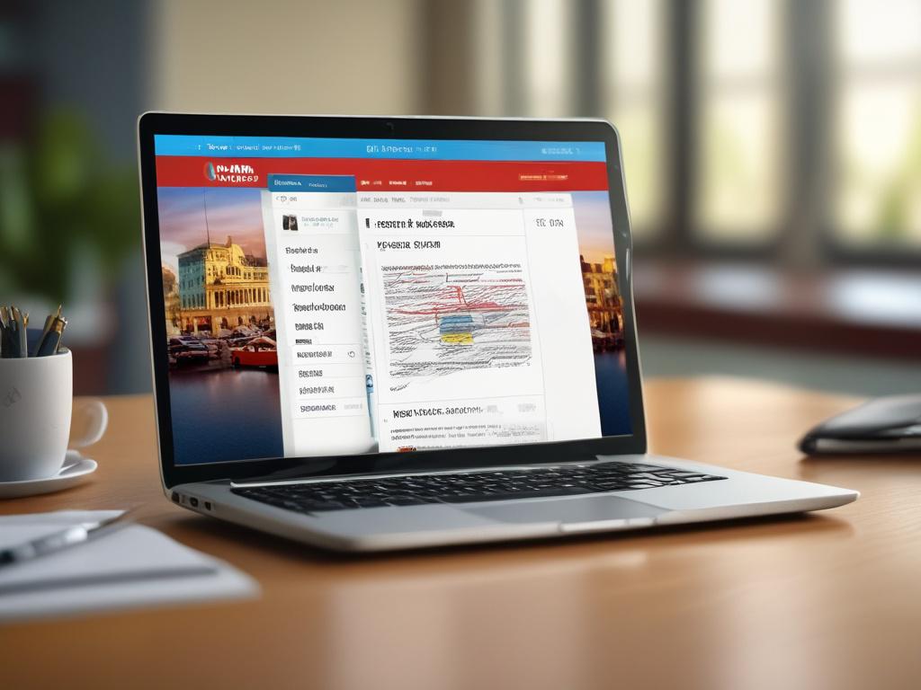 high resolution of a modern laptop showing the Cuba Visa