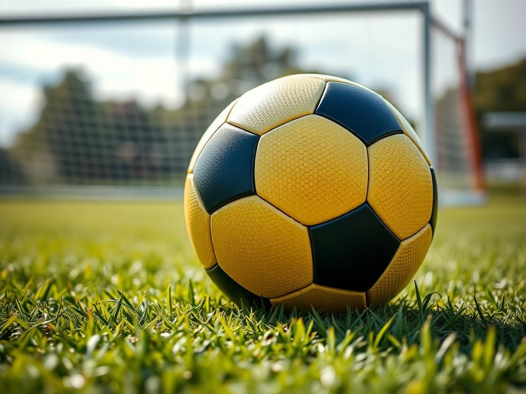 A close up shot of a high performance soccer ball