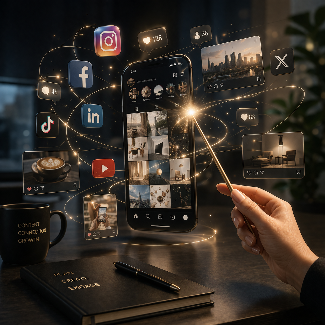 Social media engagement and growth strategy