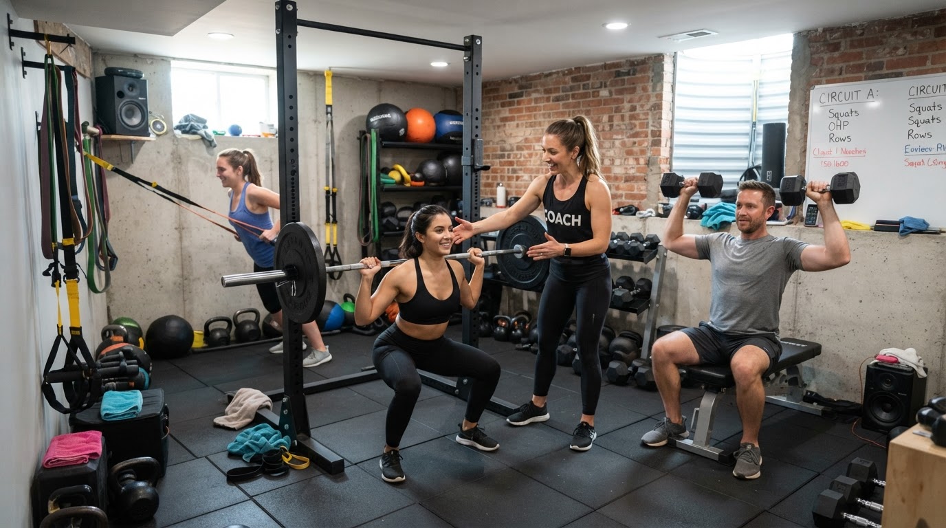 Home Garage Gym - Strength Training