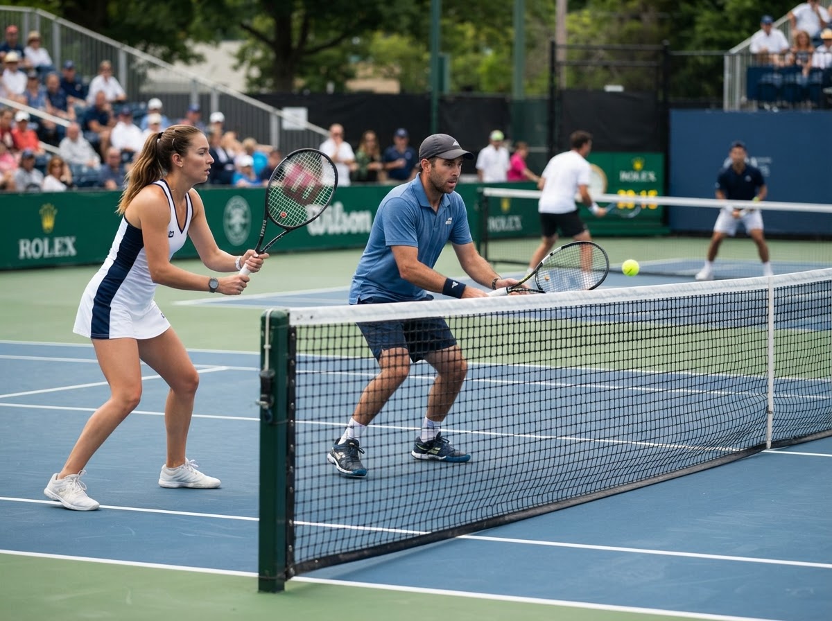 Tennis Doubles - Net Positioning