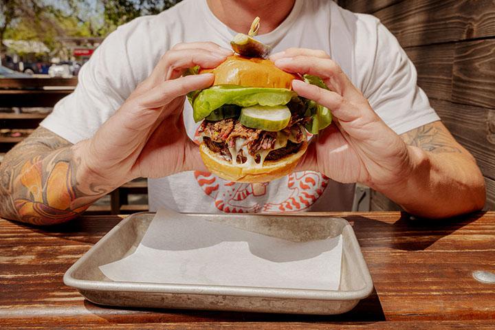 loro_brisket burger with muenster cheese & pickles.jpg