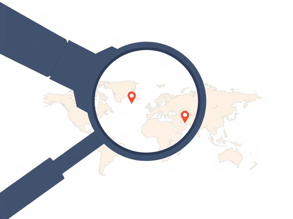 A minimalist illustration of a magnifying glass over a community map, symbolizing investigation and analysis. The background is a soft pastel color, creating a calm yet serious tone. The magnifying glass focuses on specific areas of the map, highlighting the theme of uncovering hidden threats.