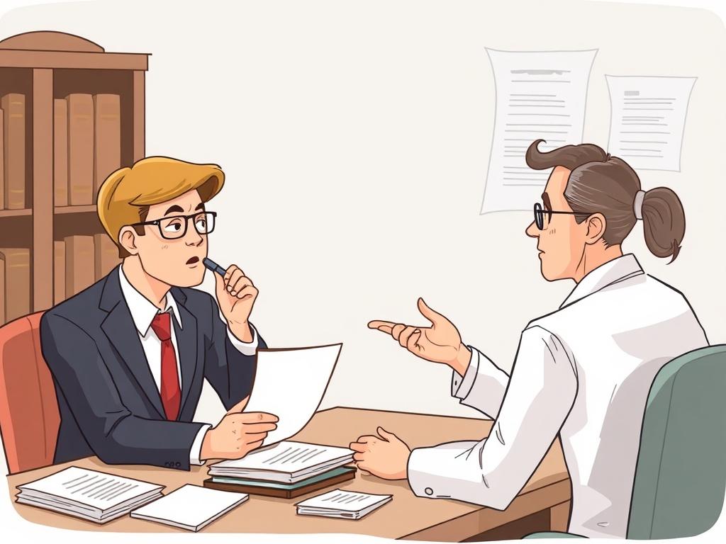 A determined whistleblower receiving guidance from a legal expert, surrounded by supportive materials and documents.