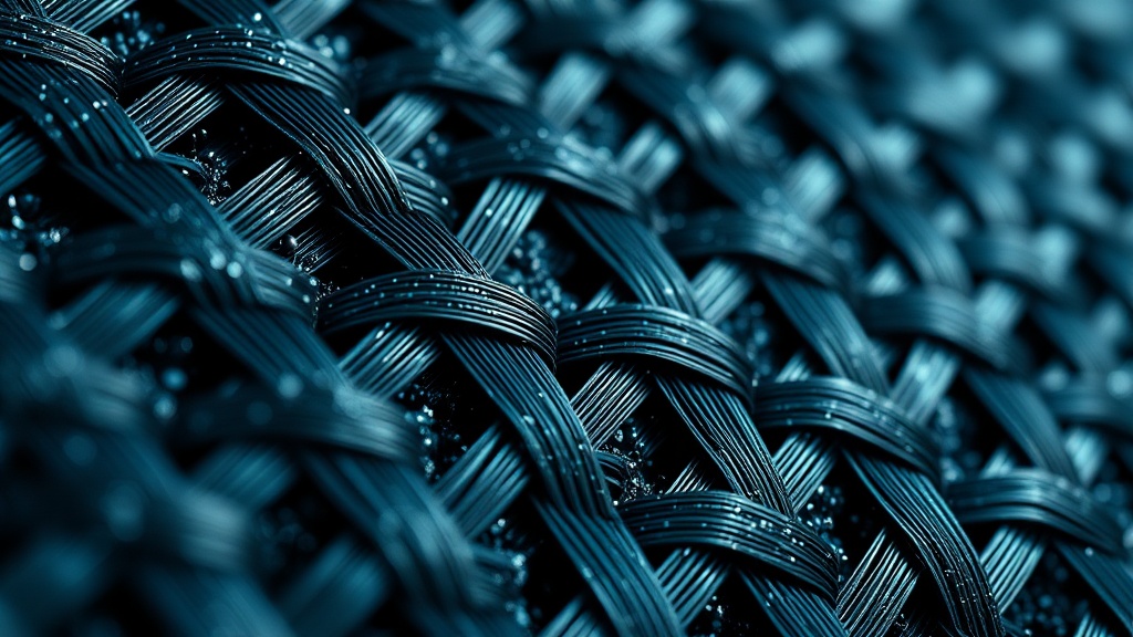 Basalt fiber woven pattern abstract visualization