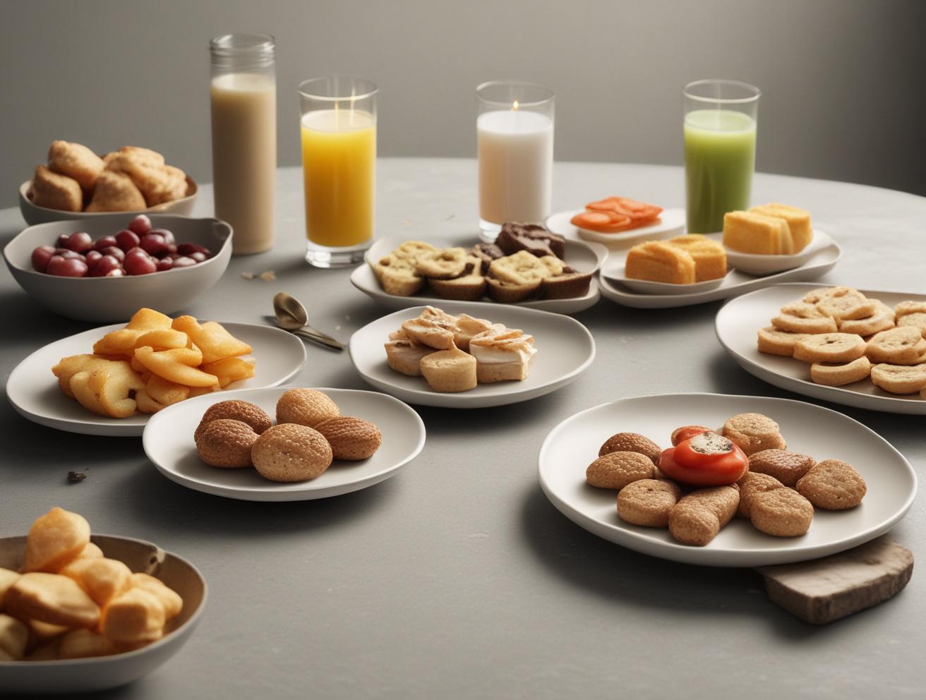 modern restaurant snacks