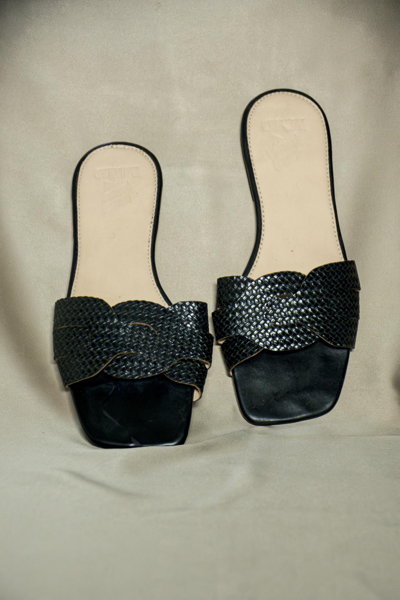 Black Slides (female) | MMD Designs | Female Shoes | Abuja | Nigeria