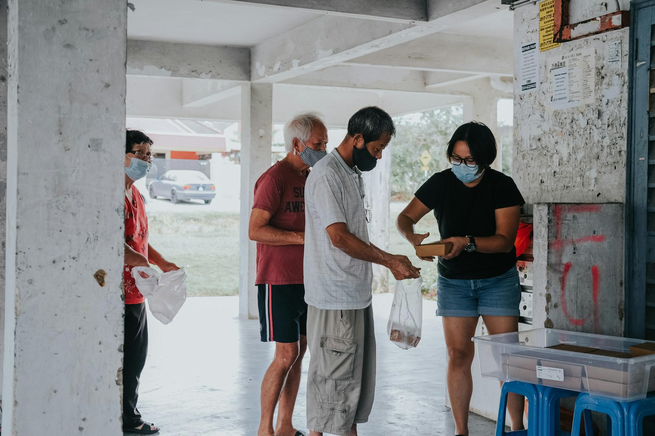 Food distribution in a pandemic.