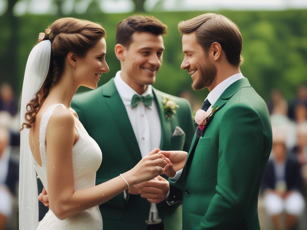 A hyper realistic close up of a wedding videographer filming