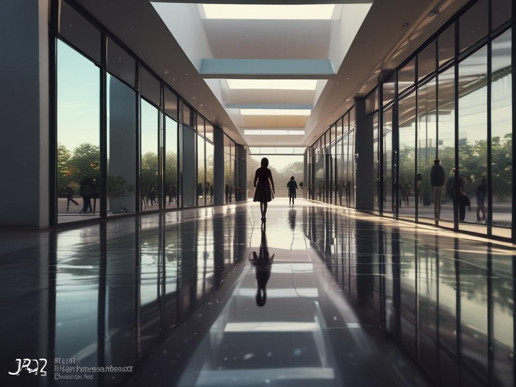 **AI Image Generation Prompt:**

Create a realistic high-resolution photo that embodies the theme "Embracing the Shadows: A Journey to Self-Discovery." The image should feature a single subject – a person, preferably a woman, in a serene forest setting during twilight. She should appear contemplative, standing with her back to the viewer, gazing into the distance where soft, ethereal light filters through the trees. The subject should have an air of grace and poise, wearing a flowing, sheer gown that blends