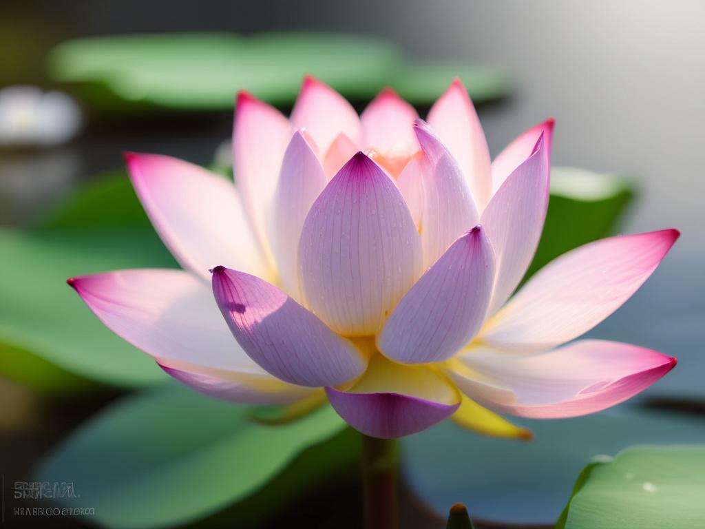 **Prompt for AI Image Generation:**

Create a hyper-realistic, high-resolution close-up shot of a single, illuminated lotus flower resting on a serene surface of still water. The lotus should symbolize purity and enlightenment, with its petals delicately reflecting a warm light that represents the 'light' aspect of duality. Shadows should gently caress the edges of the petals, showcasing the beauty of darkness and its essential role in life. 

The water's surface should appear tranquil, mirroring the vibran