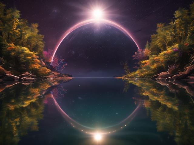 Create a realistic high-resolution photo that embodies the essence of a blog about spiritual exploration and cosmic connections. The composition should be simple and clear, featuring a single, breathtaking subject at the forefront: a serene figure meditating in a peaceful pose. This figure should be positioned against a vivid cosmic backdrop that showcases the vast universe, with swirling galaxies, shimmering stars, and glowing nebulae in stunning detail. 

The figure should exhibit a harmonious connection 