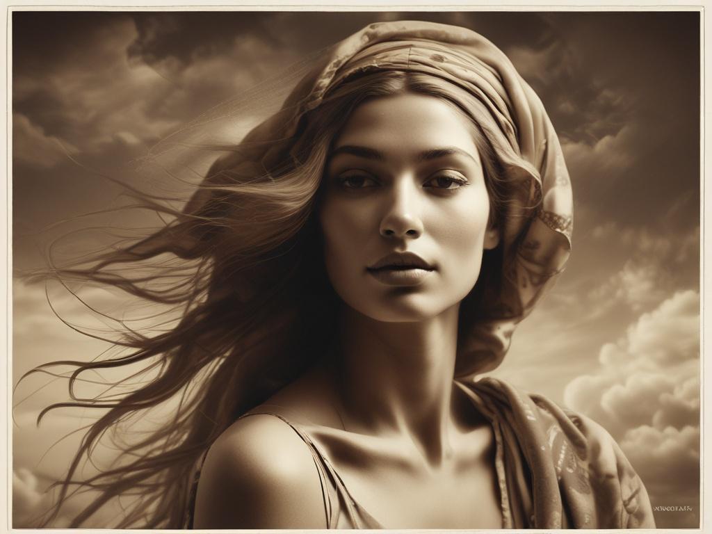 **Prompt for AI Image Generation:**

Create a realistic high-resolution photo that encapsulates the essence of freedom and vivid psychedelic themes for a blog titled "Beyond The Veil: A Journey Through Shadows and Light." The composition should feature a single subject—a woman with flowing, long hair that appears to dance in the wind. She stands atop a gentle hill under a bright sun, arms outstretched towards the sky, embodying a sense of freedom and connection to the cosmos.

Her attire should be a flowing