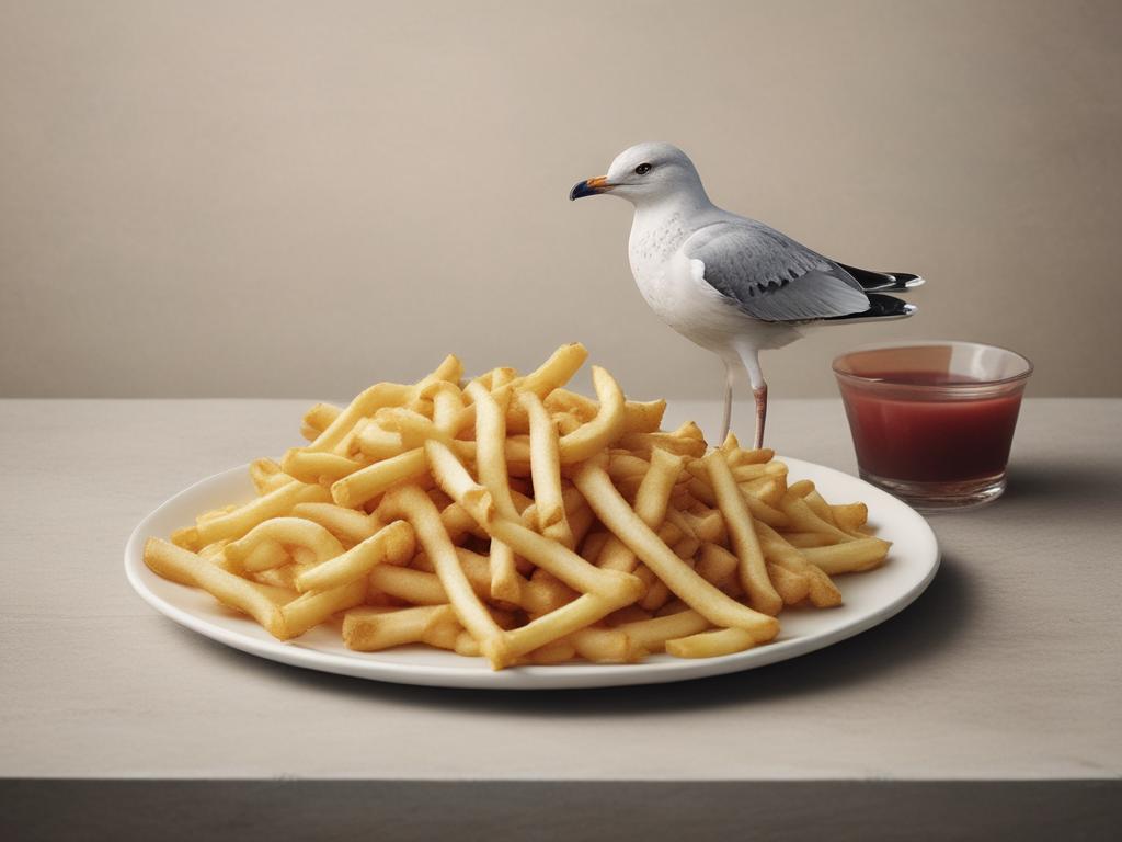 Seagulloplis cuisine, French fries, dining, local food, culinary delights