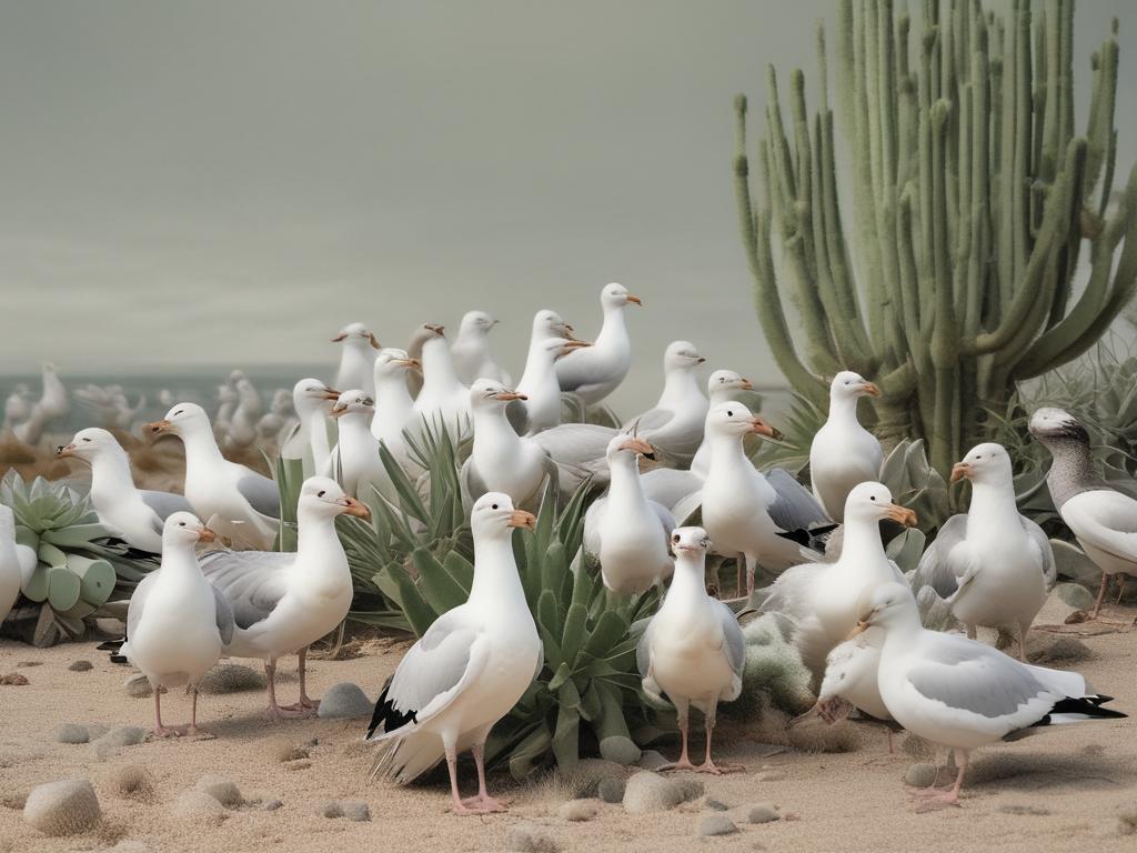 Seagulloplis culture, community, seagulls, cactus, festivals