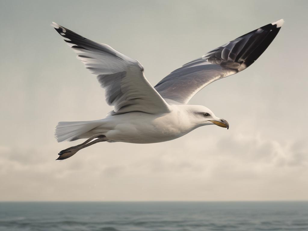Seagull flight