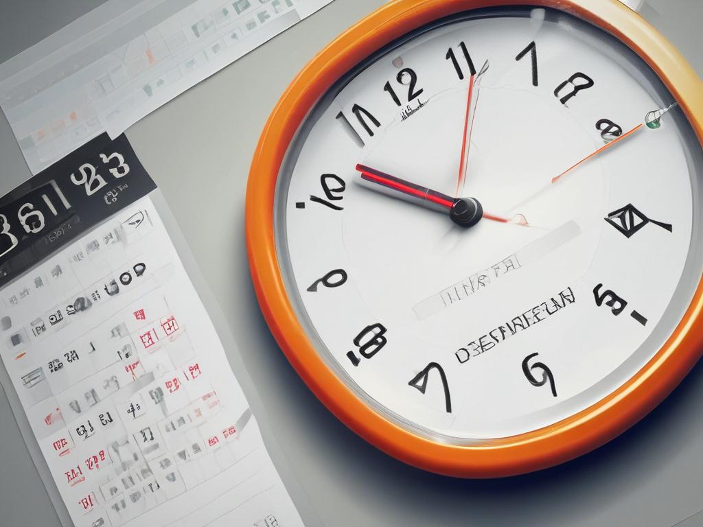 An elegant calendar with a clock, signifying flexible booking options
