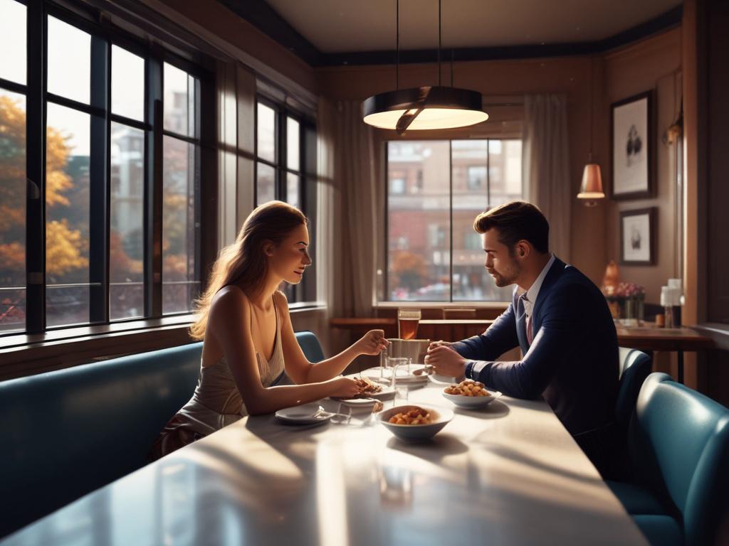 A cozy setting in a high end restaurant with a