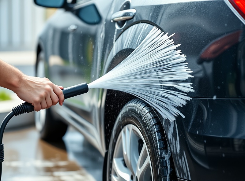 Pressure washing service example