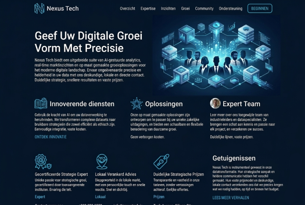 Consultancy website voorbeeld 1